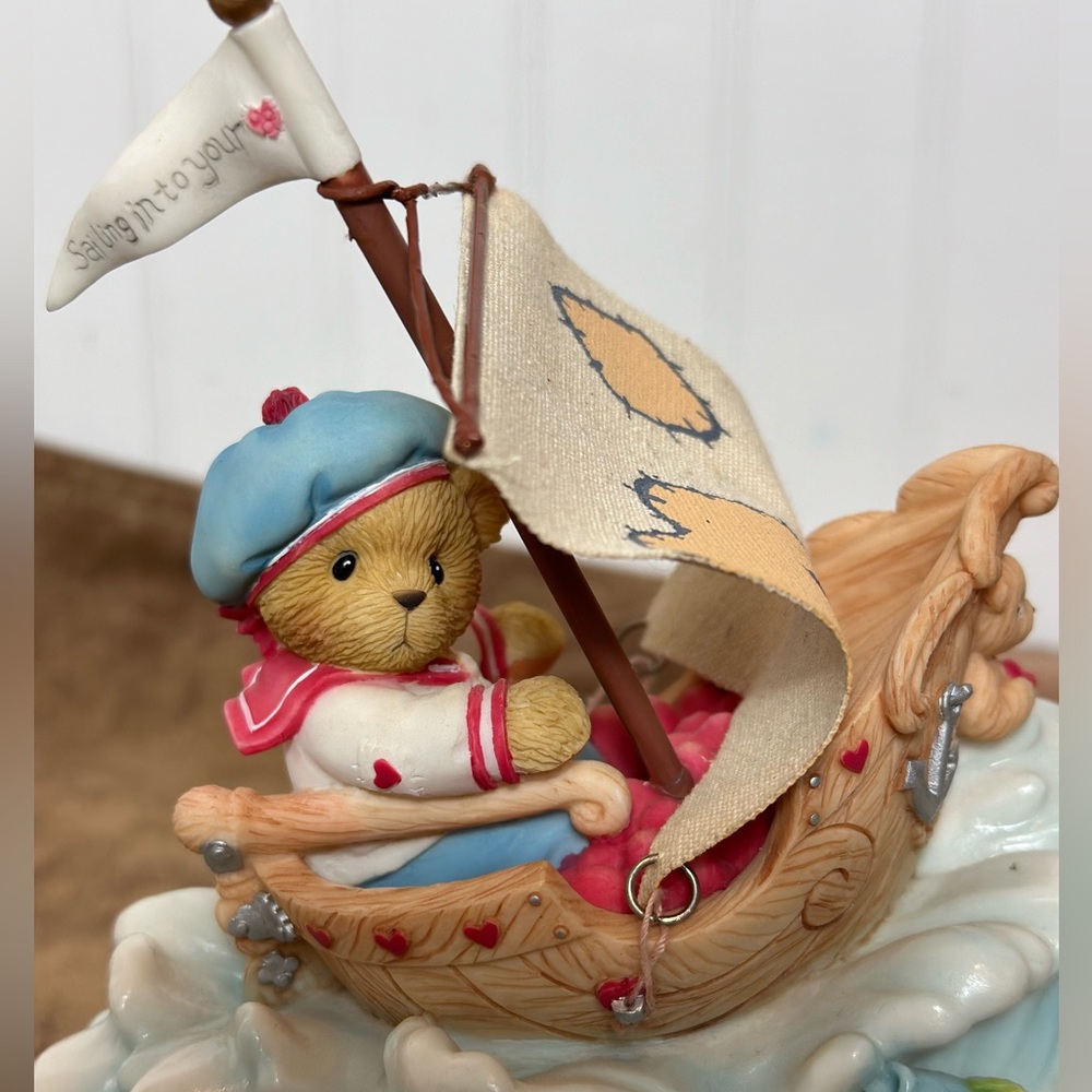 Cherished Teddies Rocking Musical Figurine. “Set Sail Toward New Adventures” - Picture 3 of 15